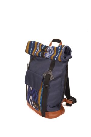 Fold Backpack Blue Ransel Etnik