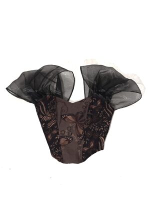 Batik Bustier With Sleeve